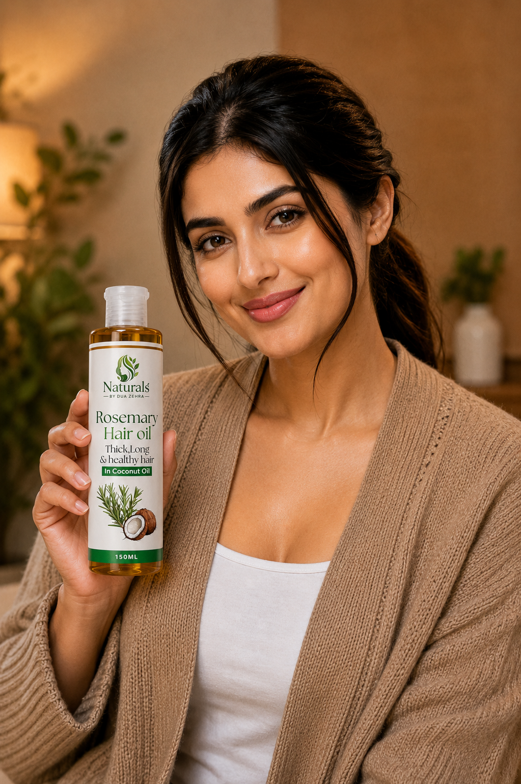 Rosemary Hair Oil 150ml – Naturals by Dua & Zehra (Coconut Oil Base)